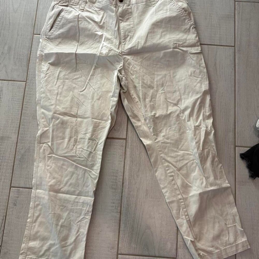 Old-navy Women's Cream and White Trousers
